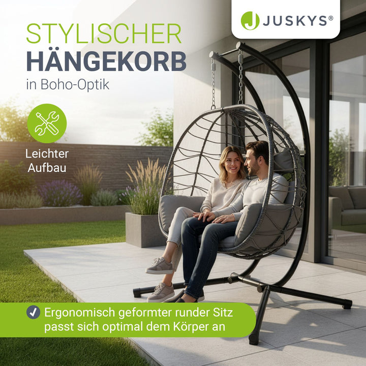 Polyrattan Doppelhängesessel Aria