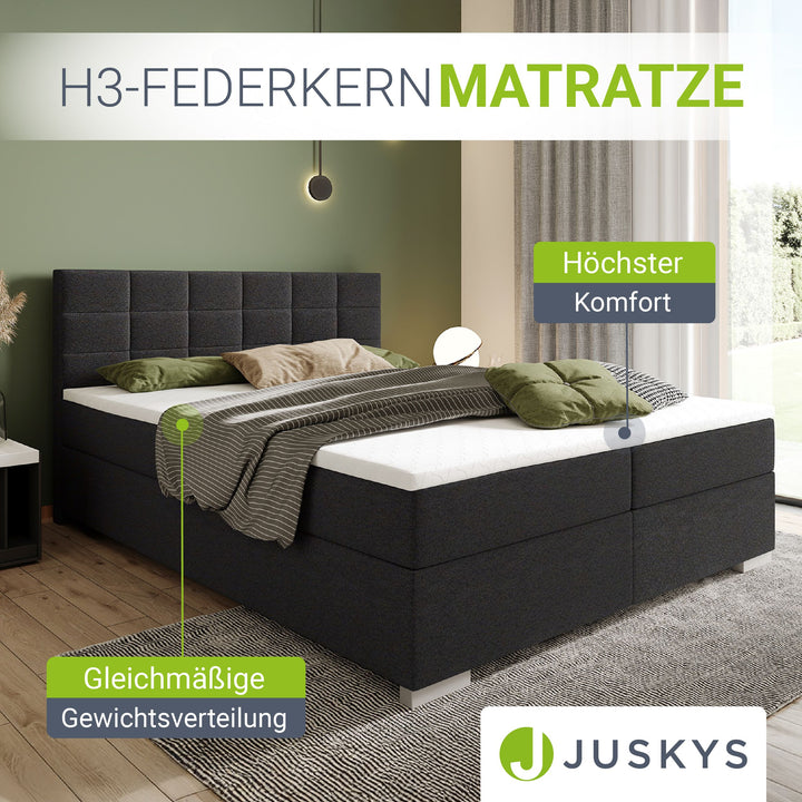 Boxspringbett Seattle - Malmo-Stoff