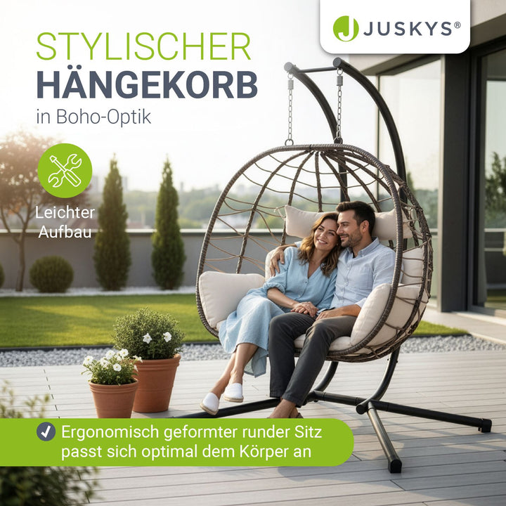 Polyrattan Doppelhängesessel Aria