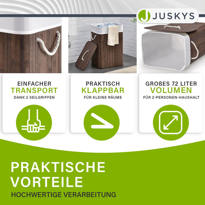 Bambus Wäschekorb Curly