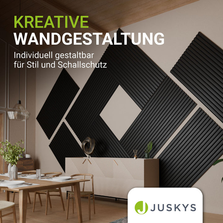 Akustikpaneele Holzoptik 4er Set