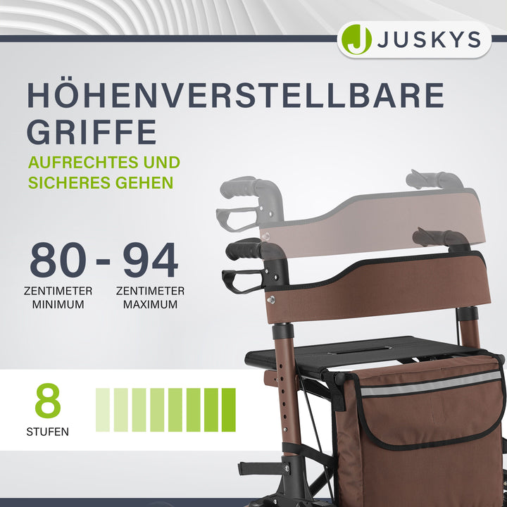 Aluminium Rollator Vital mit Sitz