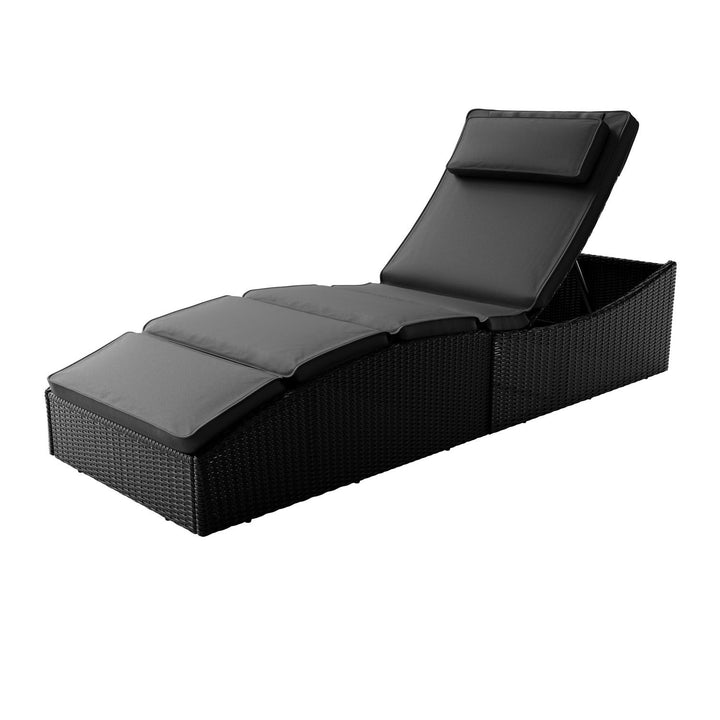 Faltbare Polyrattan Sonnenliege Lamia