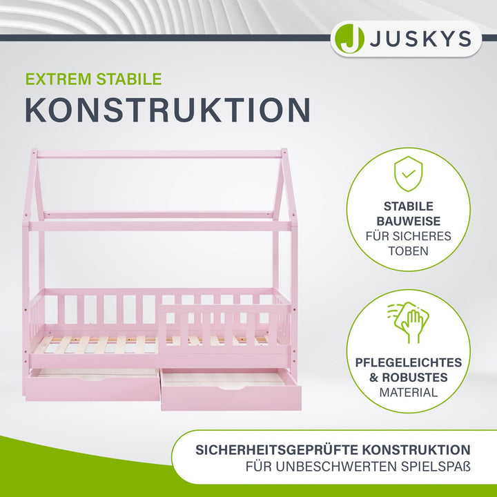 Kinderbett Marli 80 x 160 cm mit Bettkasten