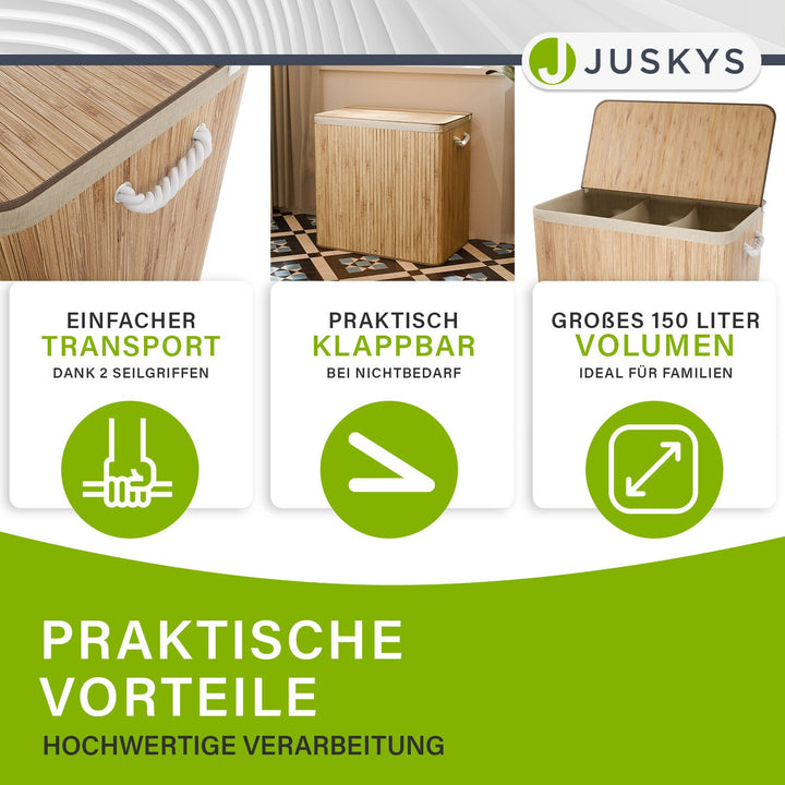 Bambus Wäschekorb Curly