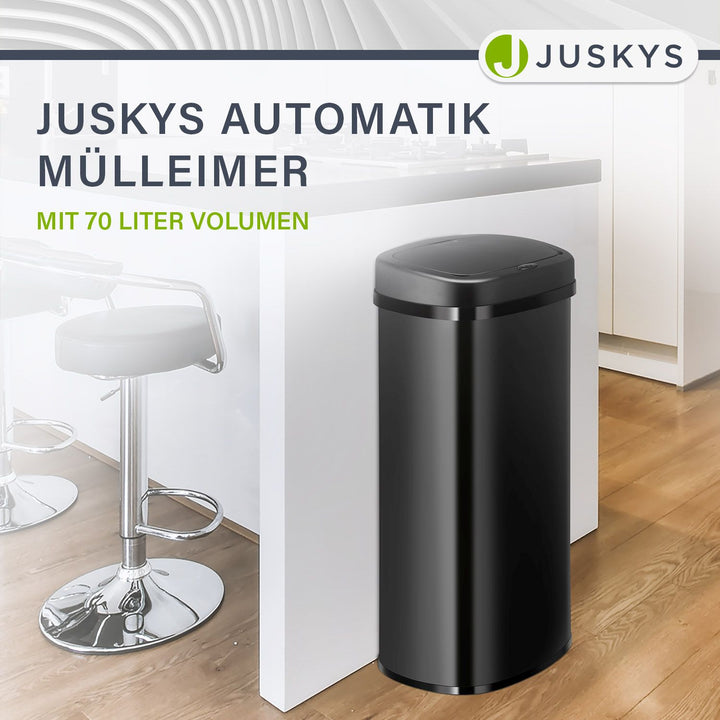 Rechteckiger Mülleimer mit Sensor