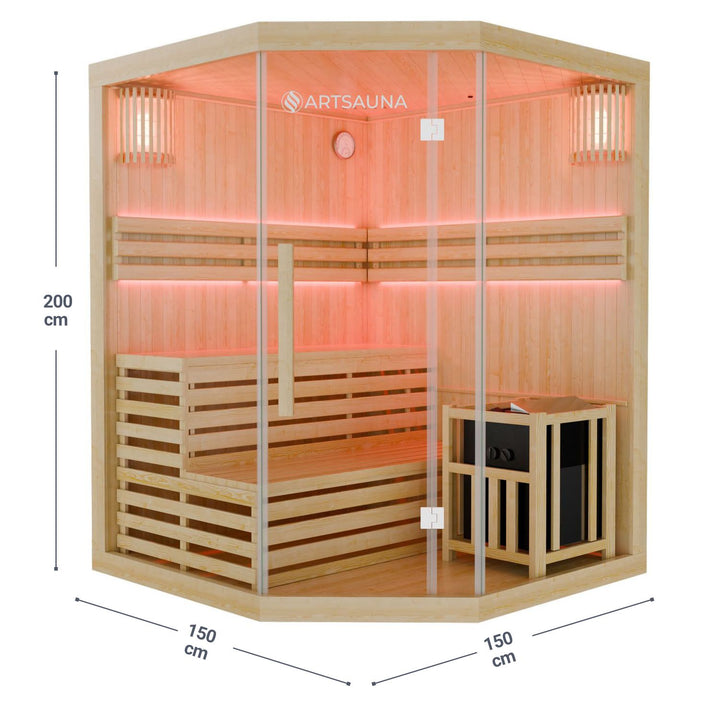 Indoor Sauna Espoo 150 Premium