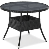 Runder Polyrattan Gartentisch Yoro