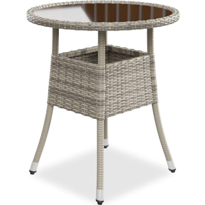 Runder Polyrattan Gartentisch Yoro