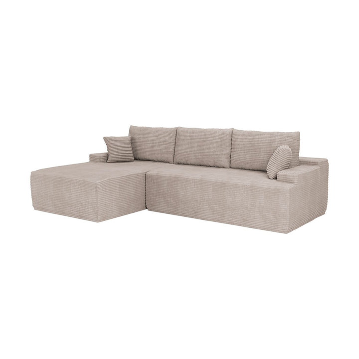 Sofa Coredo mit Cord Bezug & Dekokissen