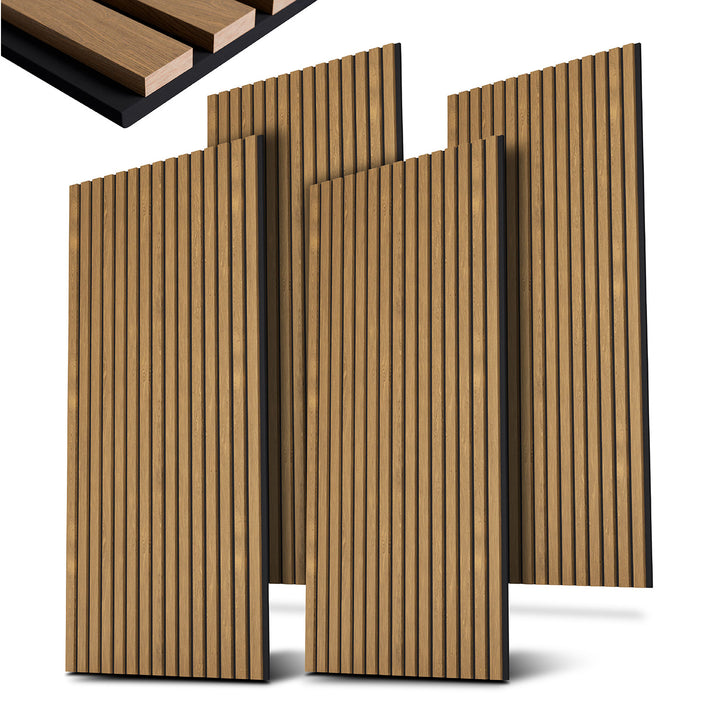 Akustikpaneele Holzoptik 4er Set