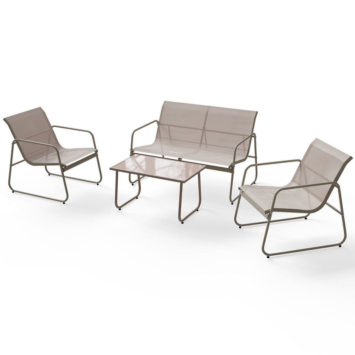 Gartenmöbelset Genua 4-teilig