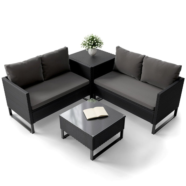 Gartenlounge für 4 Personen Santorini