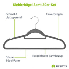 Kleiderbügel - Samt