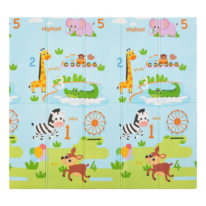 Spielmatte 180 x 200 cm mit diversen Tiermotiven