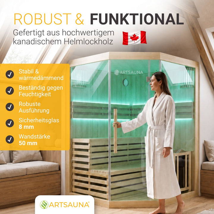 Indoor Sauna Espoo 150 Premium