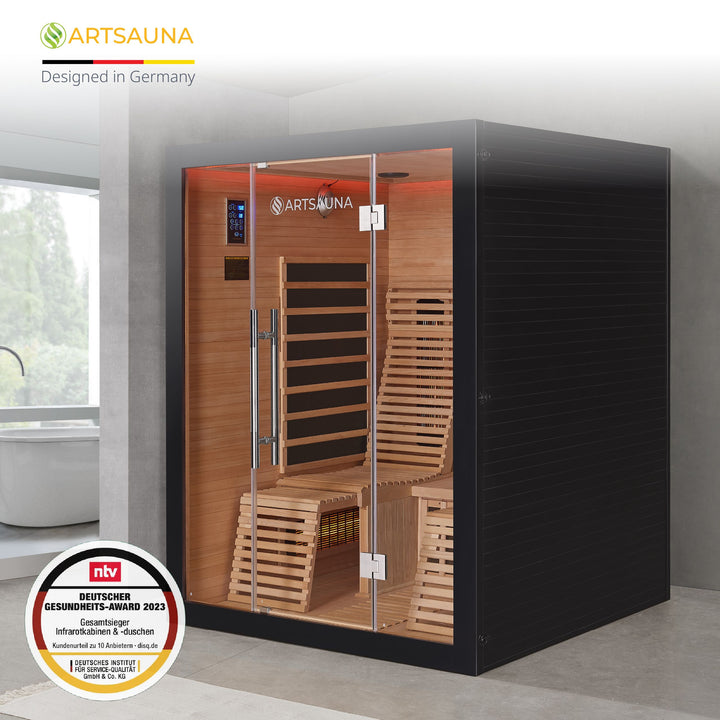 Infrarotkabine Helsinki 150 Black